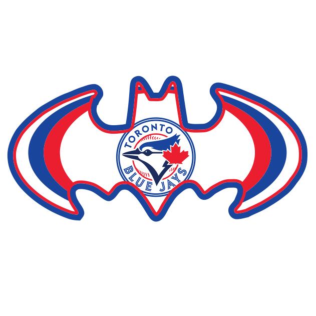 Toronto Blue Jays Batman Logo fabric transfer